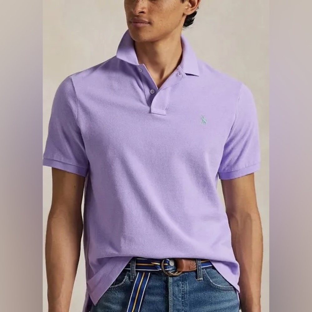 Polo by Ralph Lauren Men's Lavender Polo Shirt